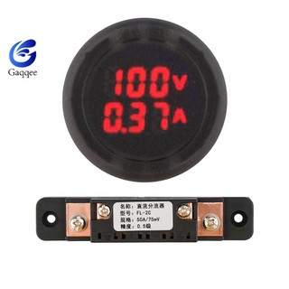 Màn hình kỹ thuật số led vôn kế hai dây hình tròn dc 5-100v dc vôn kế kỹ thuật số đầu hiển thị cho xe bán tải rv