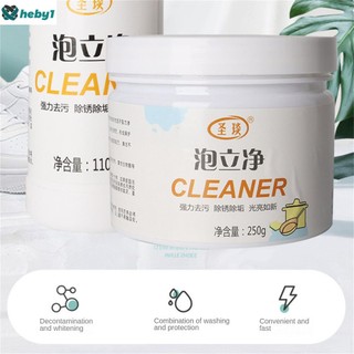 Chất tẩy rửa đa chức năng Bong bóng Chất tẩy rửa Chất tẩy rửa Bột bong bóng Nhà vệ sinh Nhà bếp Bụi bẩn mạnh Nặng Rửa đáy nồi Loại bỏ rỉ sét Công thức trung tính nhẹ heby1