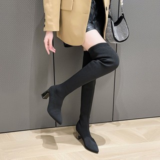 Giày Bốt Cao Gót Mũi Nhọn Thời Trang Dành Cho Nữ