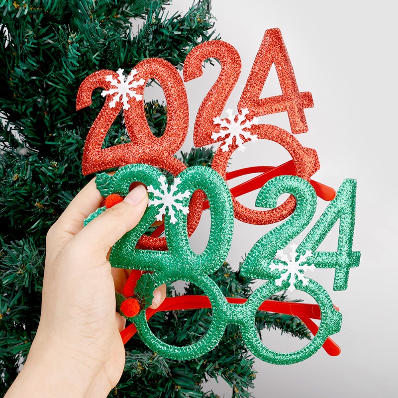 Gọng Kính Hình Ông Già Noel / Cây Thông Giáng Sinh / Chúc Mừng Giáng Sinh / Người Lớn Trẻ Em Trang Trí Tiệc Năm Mới