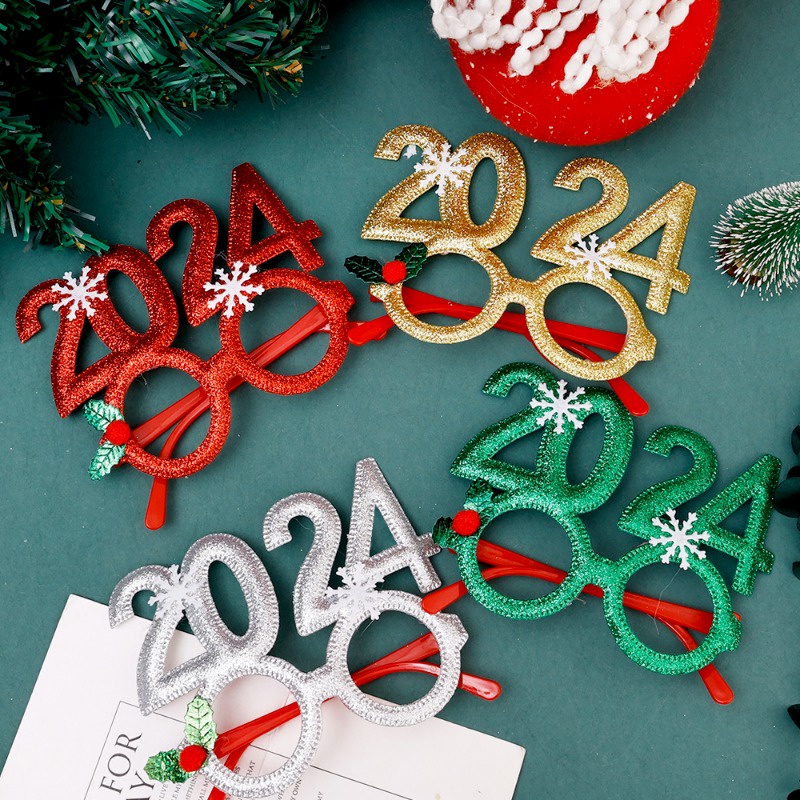 Gọng Kính Hình Ông Già Noel / Cây Thông Giáng Sinh / Chúc Mừng Giáng Sinh / Người Lớn Trẻ Em Trang Trí Tiệc Năm Mới