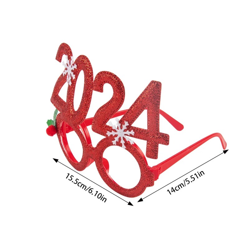 Gọng Kính Hình Ông Già Noel / Cây Thông Giáng Sinh / Chúc Mừng Giáng Sinh / Người Lớn Trẻ Em Trang Trí Tiệc Năm Mới