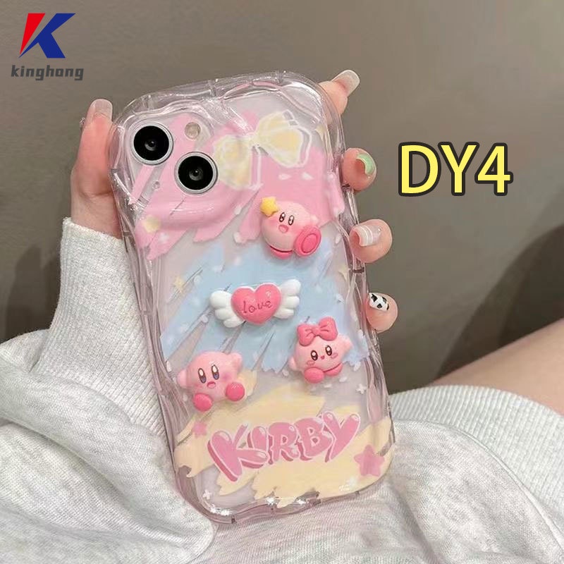 Ốp Điện Thoại Viền Cong Hình Búp Bê kirby 3d diy Cho IPhone 13 12 11 14 PRO MAX 6 7 6S 8 14 Plus X XR XS MAX 11 12 13 Se 2020 6SPlus 7Plus 6Plus 8Plus 14Plus XSMAX