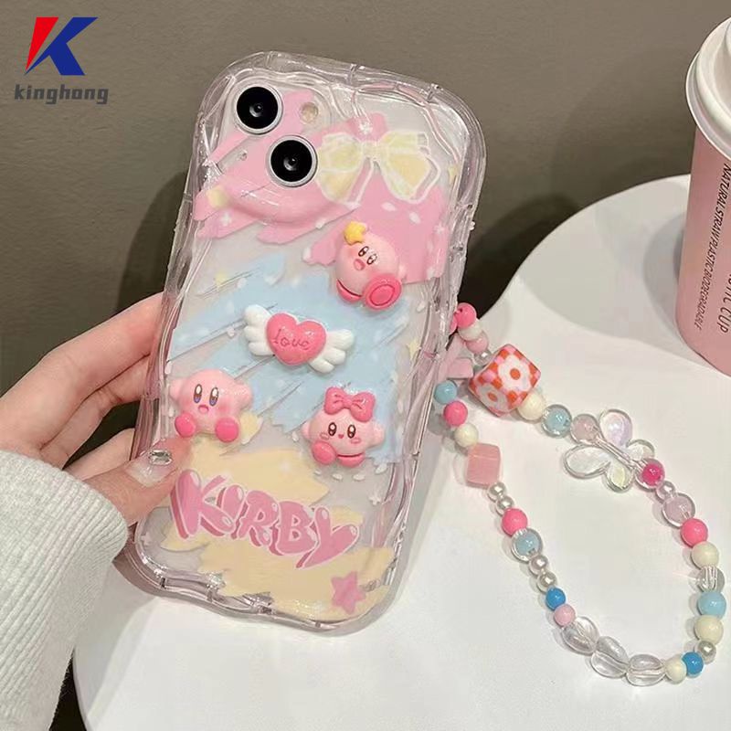 Ốp Điện Thoại Viền Cong Hình Búp Bê kirby 3d diy Cho IPhone 13 12 11 14 PRO MAX 6 7 6S 8 14 Plus X XR XS MAX 11 12 13 Se 2020 6SPlus 7Plus 6Plus 8Plus 14Plus XSMAX