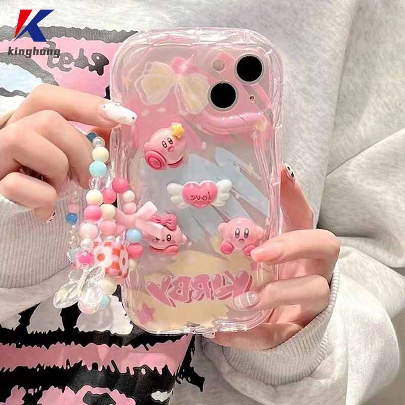 Ốp Điện Thoại Viền Cong Hình Búp Bê kirby 3d diy Cho IPhone 13 12 11 14 PRO MAX 6 7 6S 8 14 Plus X XR XS MAX 11 12 13 Se 2020 6SPlus 7Plus 6Plus 8Plus 14Plus XSMAX