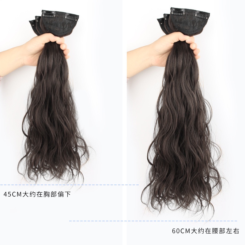 Tóc Giả Dài Thẳng Tàng Hình Không Đường May Thời Trang Cho Nữ