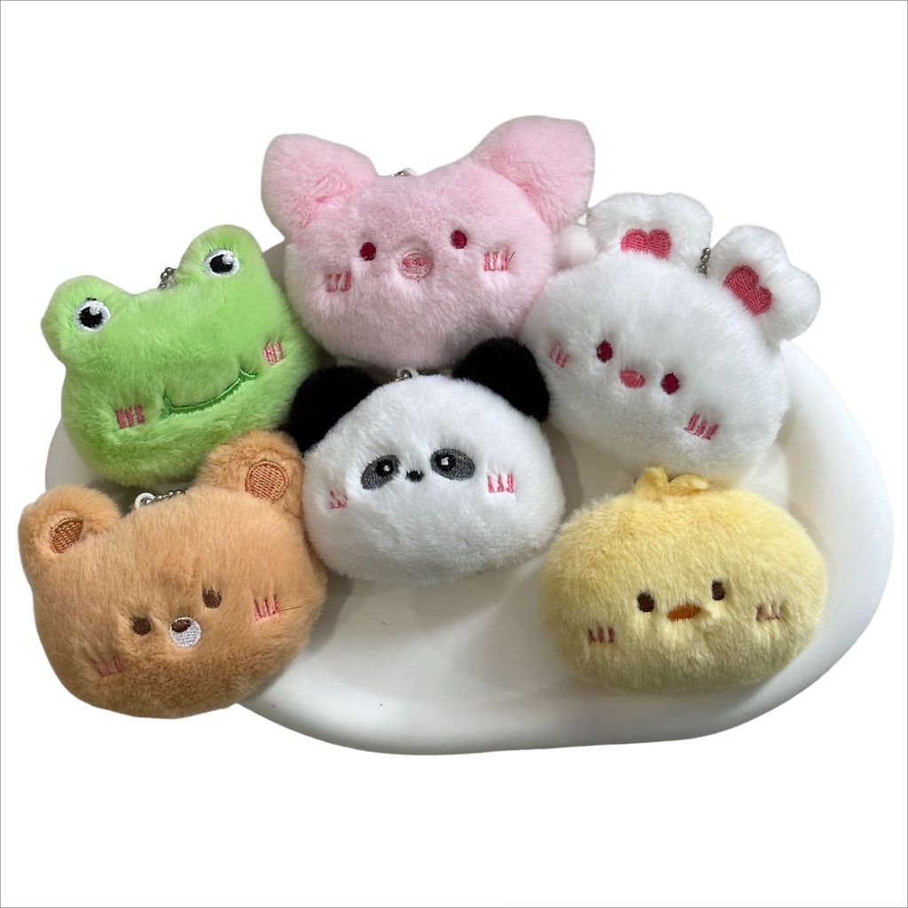 Móc Khóa Gấu Trúc / Ếch Nhồi Bông Đáng Yêu