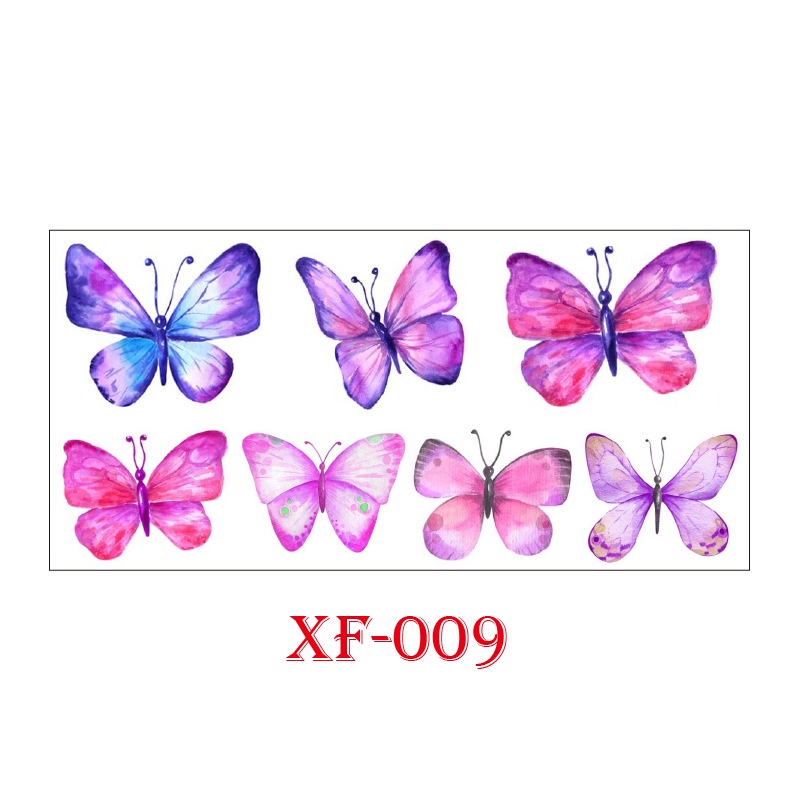 Hình Xăm Dán Tạm Thời Hình Bướm 3d Chống Nước