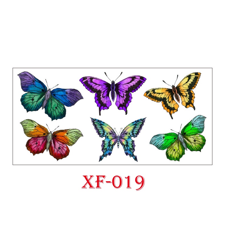 Hình Xăm Dán Tạm Thời Hình Bướm 3d Chống Nước