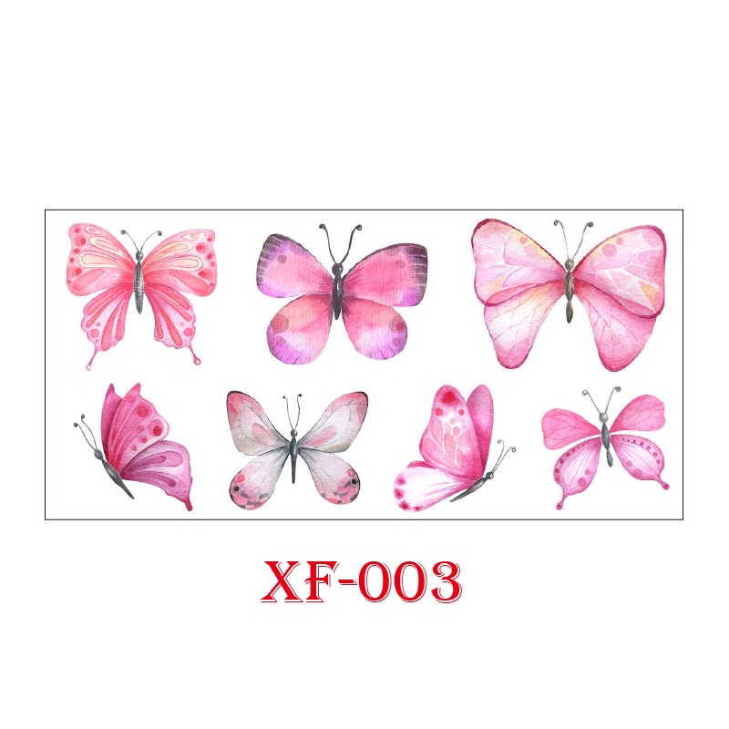 Hình Xăm Dán Tạm Thời Hình Bướm 3d Chống Nước