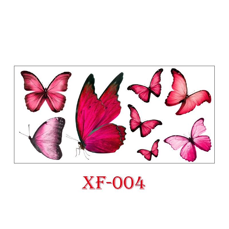 Hình Xăm Dán Tạm Thời Hình Bướm 3d Chống Nước