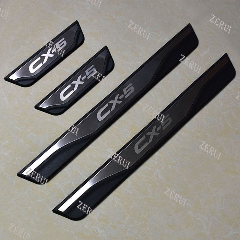 Zr Tấm Lót Chân Cửa Xe Hơi mazda cx-5 cx5 2013 2014 2015 2016 Bằng Inox