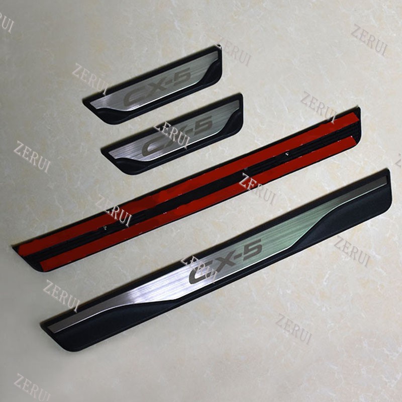 Zr Tấm Lót Chân Cửa Xe Hơi mazda cx-5 cx5 2013 2014 2015 2016 Bằng Inox