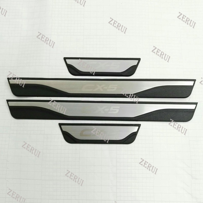 Zr Tấm Lót Chân Cửa Xe Hơi mazda cx-5 cx5 2013 2014 2015 2016 Bằng Inox