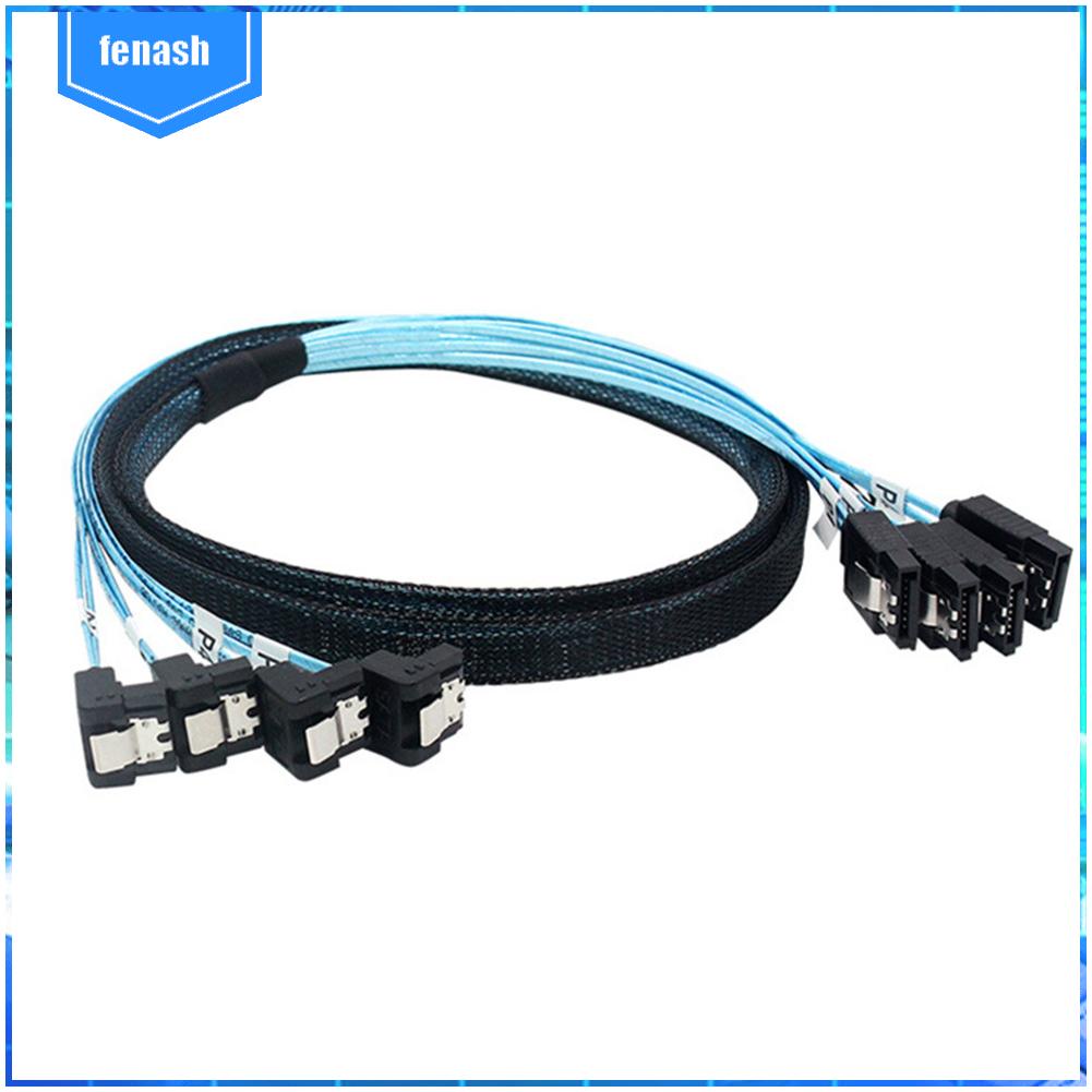 Cáp Dữ Liệu sata 3.0 mini 7 pin 6gbps 4 sata Sang 4 sata Cho ssd