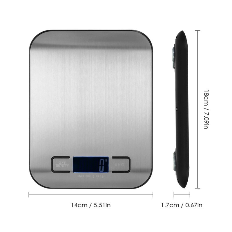 Cân Điện Tử Cầm Tay Bằng Thép Không Gỉ 5kg