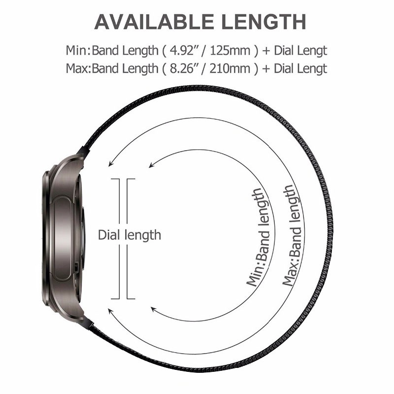 HUAWEI Dây Đeo nylon Cho Đồng Hồ Thông Minh samsung galaxy watch 5 / pro / 4 / 6 / classic / 46mm / active 2 / gear s3 20mm / 22mm gt 2 3 pro