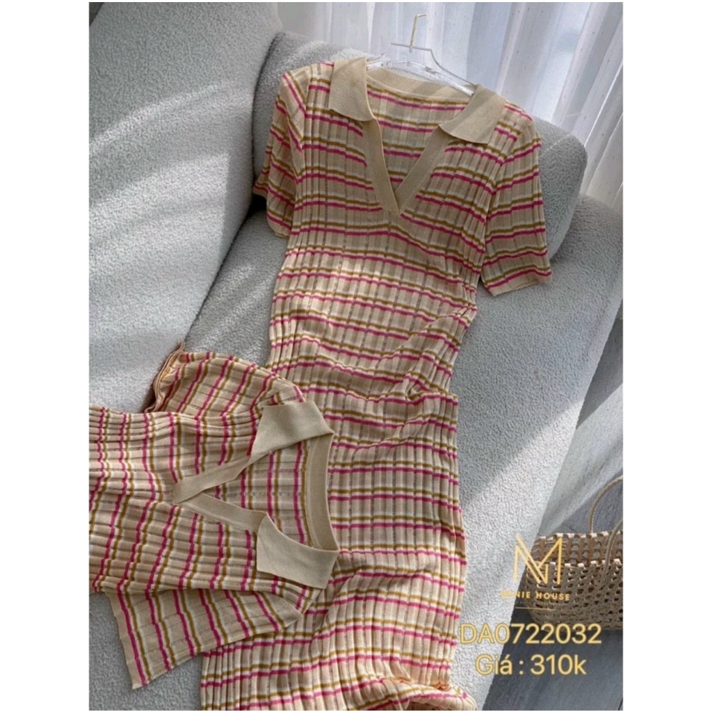 [Có sẵn] Đầm len sọc body