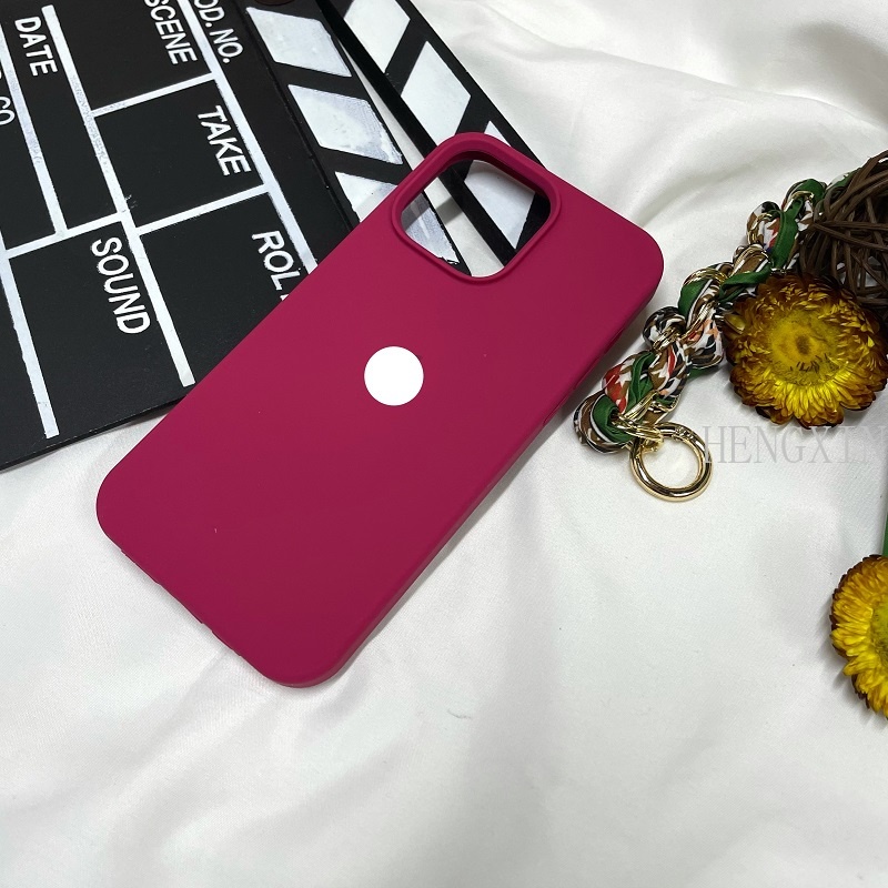 Violet Rose Red Dragon Fruit Series Liquid Silicone Phone Case Compatible with iPhone 15 Pro 14 11 12 13 Pro Max Plus Phone Case Shockproof and Anti slip Bumper Cover