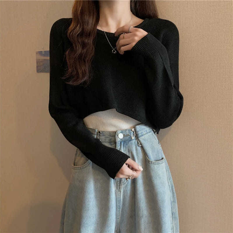 Áo sweater Tay Dài Dáng Rộng Phong Cách Hàn Quốc Thời Trang Xuân Thu Mới Cho Nữ áo len nữ NZ-MY-34
