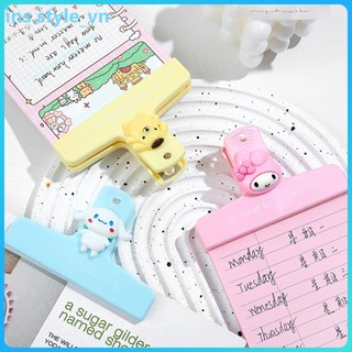 Sanrio Tay Tài Khoản Kẹp Phim Hoạt Hình Đuôi Dài Kẹp Kim Loại Kẹp Sắt Cinnamoroll Pochacco Giấy Tay Tài Khoản Miếng Dán Sổ Tay Ins.style_vn