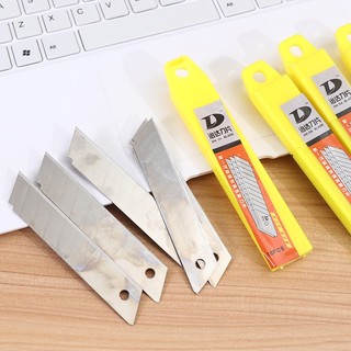 Hộp 10 lưỡi dao thay thế dao rọc giấy lớn - lưỡi dao dọc giấy sơ cua