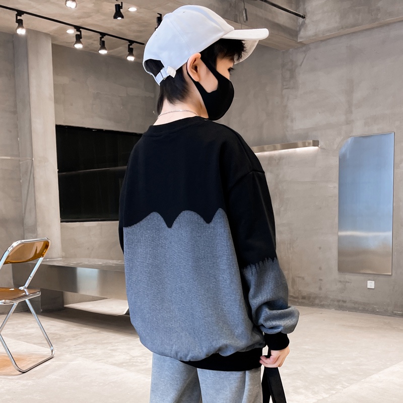 Yidanl Mới Áo Sweater Tay Dài Dáng Rộng Phong Cách Hàn Quốc Cho Bé