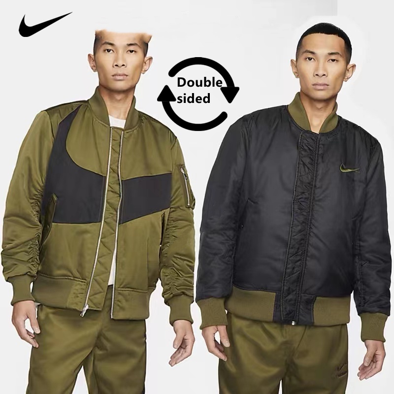 Áo Khoác Bóng Chày 100% cotton Có Đệm Thêu logo Hai Mặt Thời Trang Mùa Đông Cho Nam Nữ
