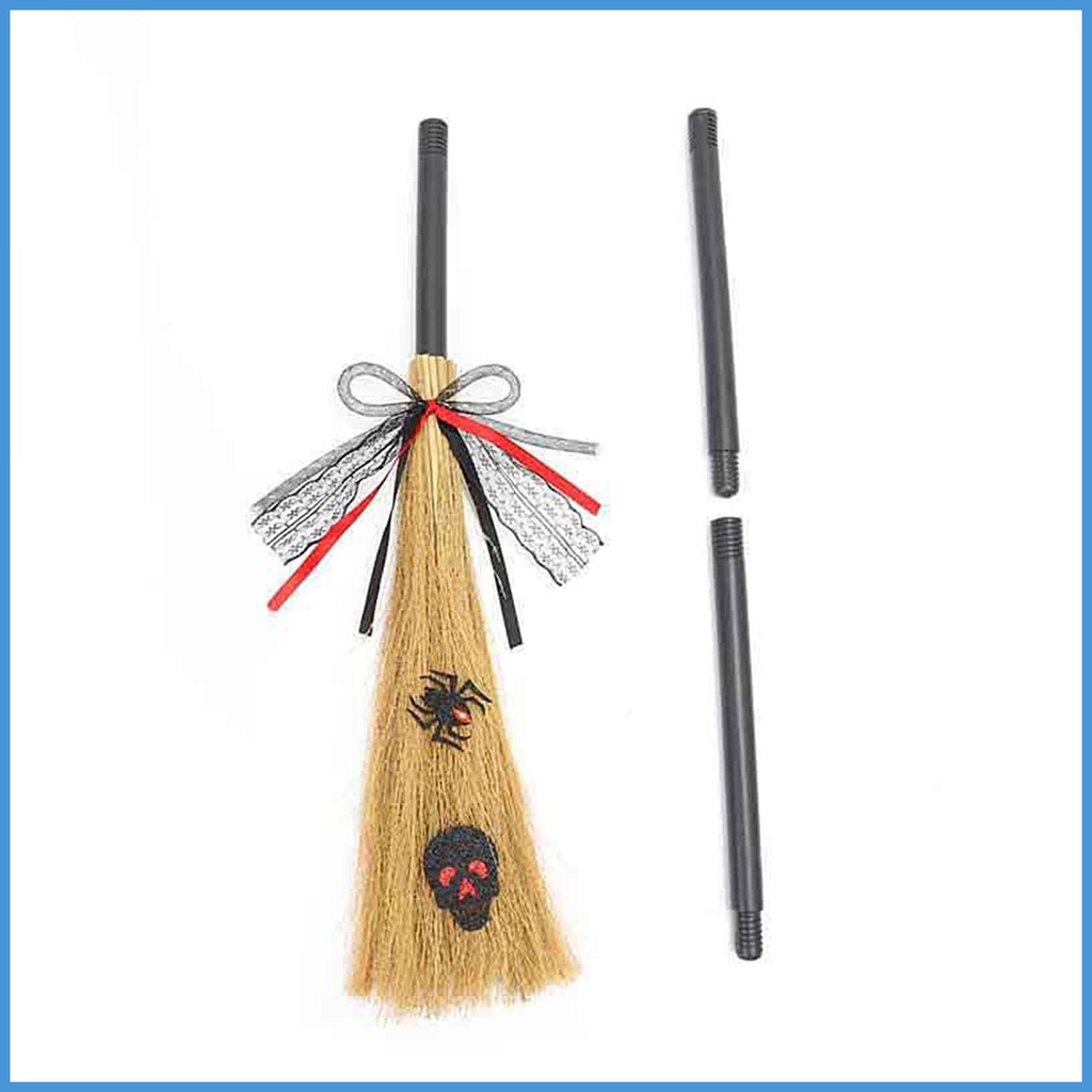 Chổi Phù Thủy Hóa Trang halloween Có Tay Cầm Tháo Rời Được luvn