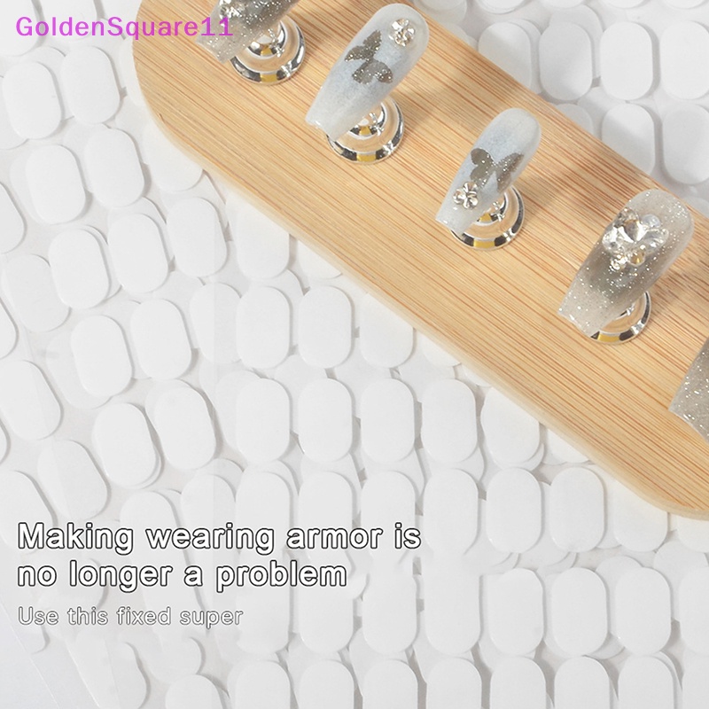 Set 100 Băng Keo Hai Mặt Bằng acrylic Trong Suốt Dùng Trưng Bày Móng Nghệ Thuật
