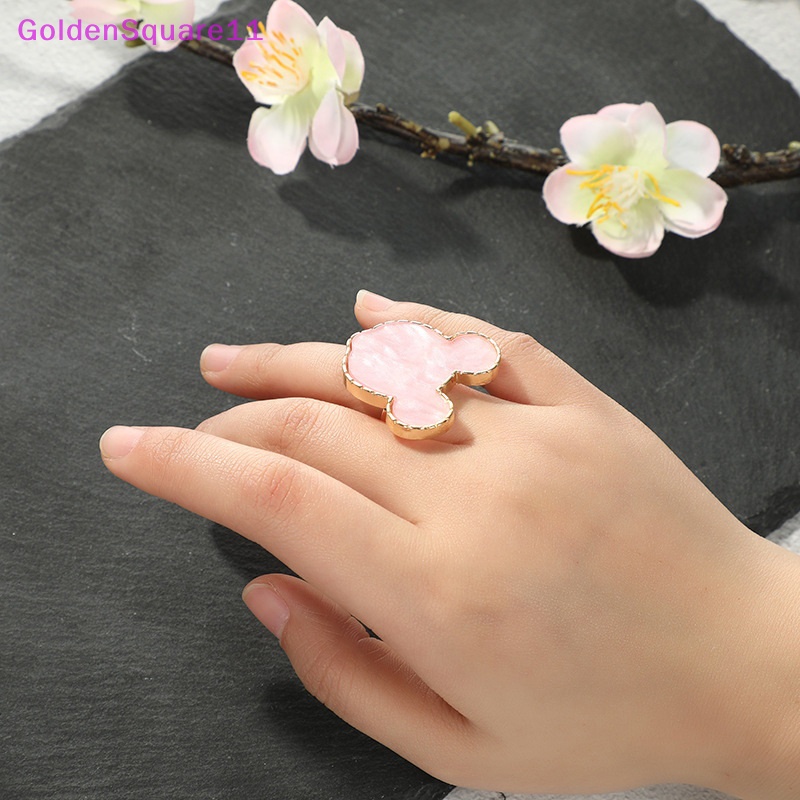 1 Nhẫn Nhựa resin Màu Vàng Kim Hình Trái Tim Thời Trang Hỗn Hợp Phụ Kiện Làm Móng Tay vn