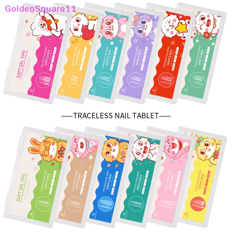 Set 504 Móng Tay Mạ Vàng Siêu Mỏng Không Lộ Nhám Và Chống Mài Mòn Toàn Diện Và Nửa Móng Tay Pháp vn