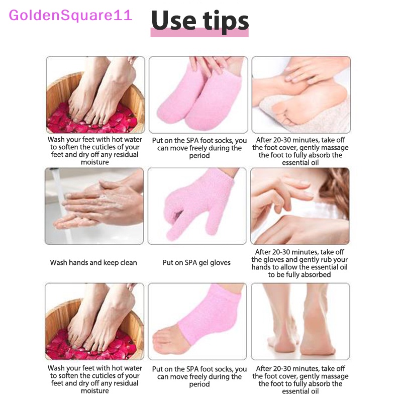 1 Cặp Găng Tay gel spa Vàng Có Thể Tái Sử Dụng Dùng Cho Màn Hình Cảm Ứng Dưỡng Ẩm Làm Trắng Da Tay Và Chân vn