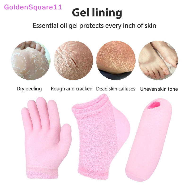 1 Cặp Găng Tay gel spa Vàng Có Thể Tái Sử Dụng Dùng Cho Màn Hình Cảm Ứng Dưỡng Ẩm Làm Trắng Da Tay Và Chân vn