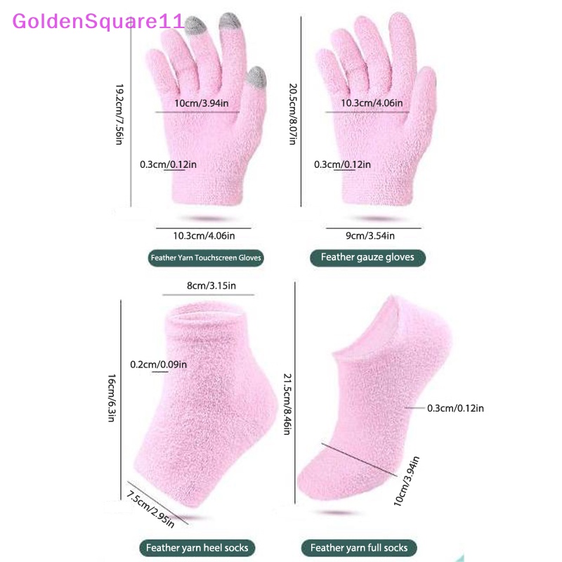 1 Cặp Găng Tay gel spa Vàng Có Thể Tái Sử Dụng Dùng Cho Màn Hình Cảm Ứng Dưỡng Ẩm Làm Trắng Da Tay Và Chân vn
