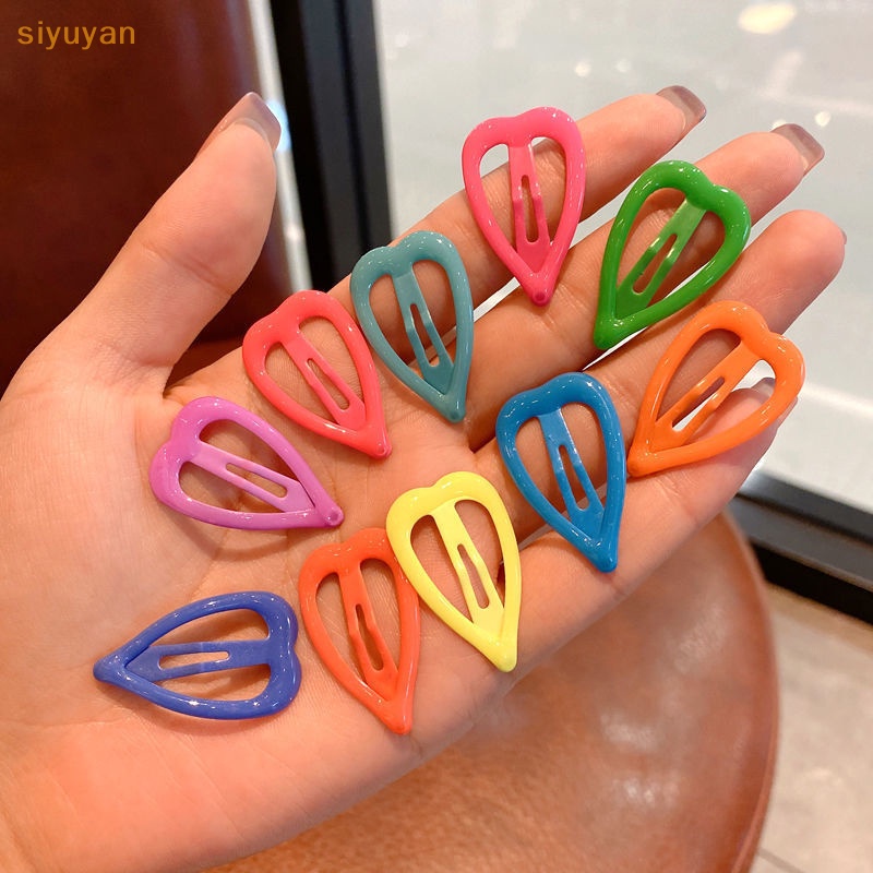 Siyuyan Set 10 Kẹp Tóc Hình Ngôi Sao Dạ Quang Nhiều Màu Sắc Dễ Thương Cho Bé vn