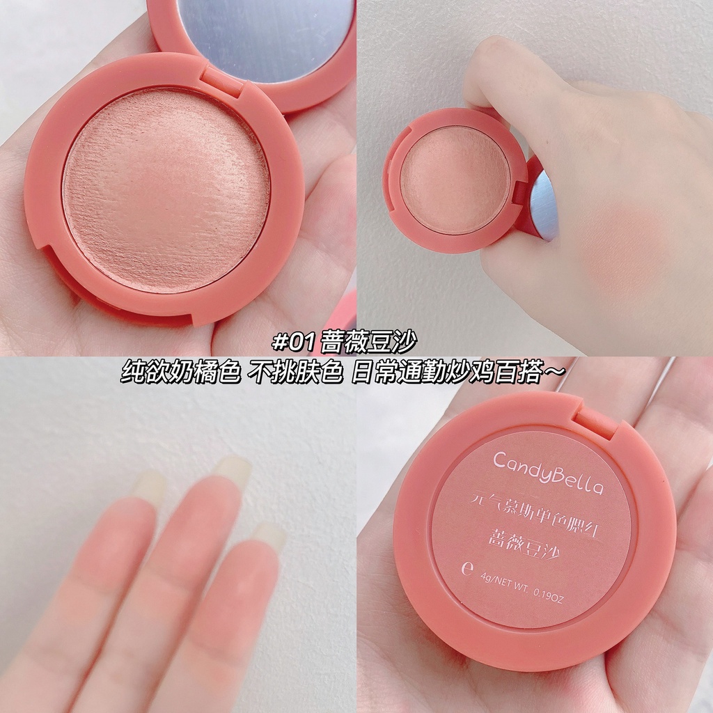 Phấn Má Hồng Màu Tím Tự Nhiên Không Thấm Nước Musicatoes mu si