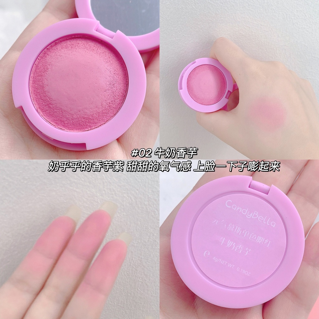 Phấn Má Hồng Màu Tím Tự Nhiên Không Thấm Nước Musicatoes mu si