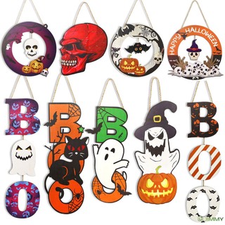 Bảng Gỗ Treo Cửa Trang Trí Phong Cách halloween