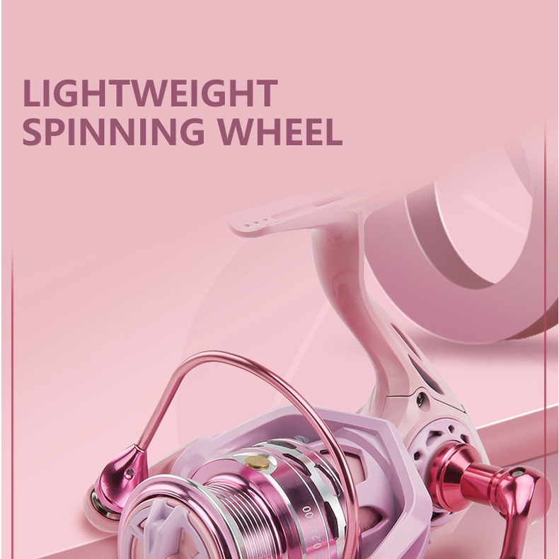 Máy Câu Cá Màu Hồng Mới 2023 8kg Tối Đa 5.2: 1