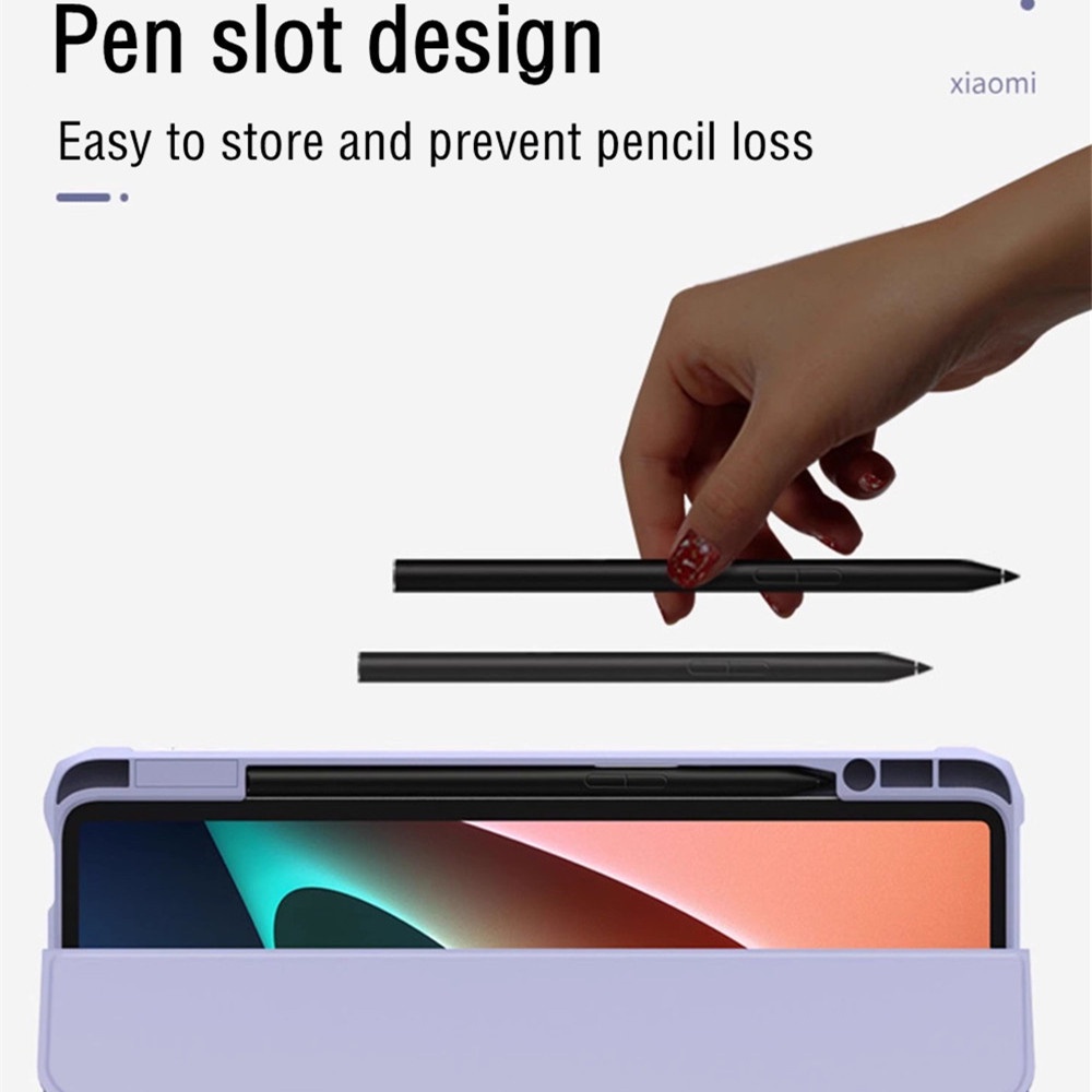 Ốp Bao Da Máy Tính Bảng pc Cứng Có Ngăn Đựng Bút Cho xiaomi pad 5 6 pro redmi pad 10.6 xiaomi pad 6 11 inch 2023 mipad 5 Ốp