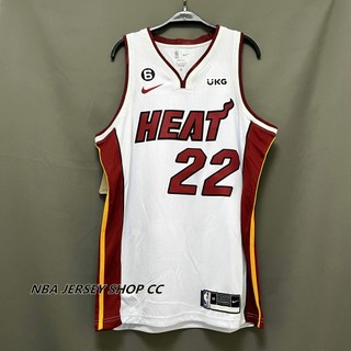 Nam mới ban đầu nba miami heat #22 jimy butler jersey 2022-23 phiên bản đấu sĩ bóng rổ nba