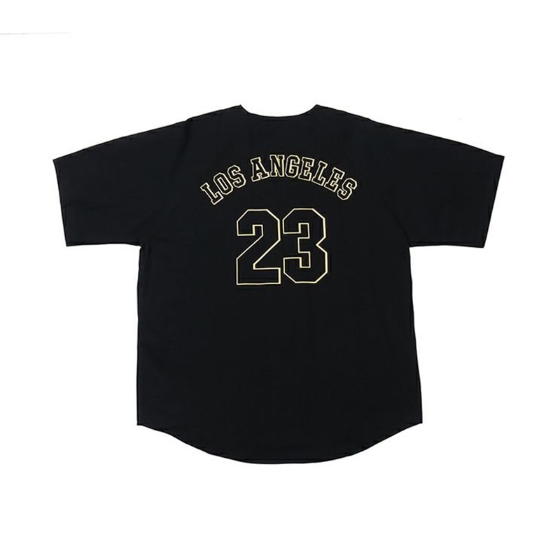 Hot sale✨Áo Thun Bóng Chày Tay Ngắn In Số 23 Phong Cách hip hop Mỹ Cho Nam