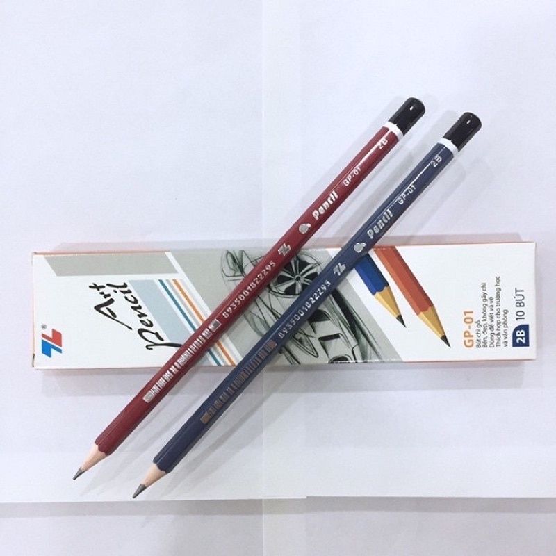 Hộp 10 bút chì 2B thiên long GP-01