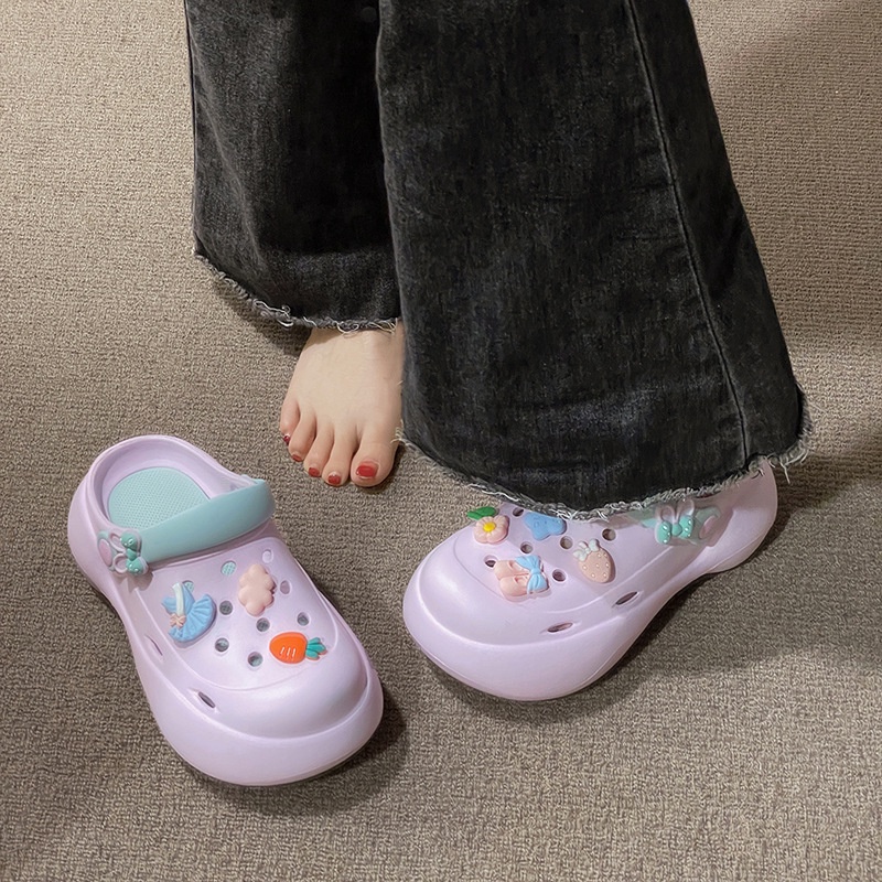 Skyden dép sandal nữ dép đi biển dép đế cao Thoải Mái Xinh Xắn  B98G1GU 35Z230828