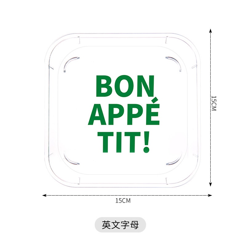 Đĩa Đựng Trái Cây / snack Trong Suốt Hình Xương Gấu