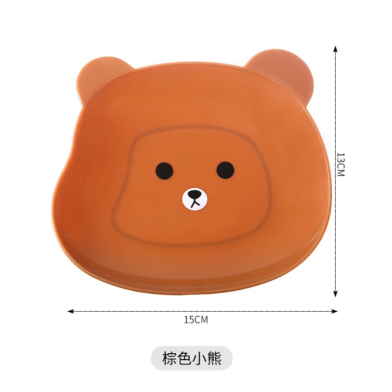 Đĩa Đựng Trái Cây / snack Trong Suốt Hình Xương Gấu