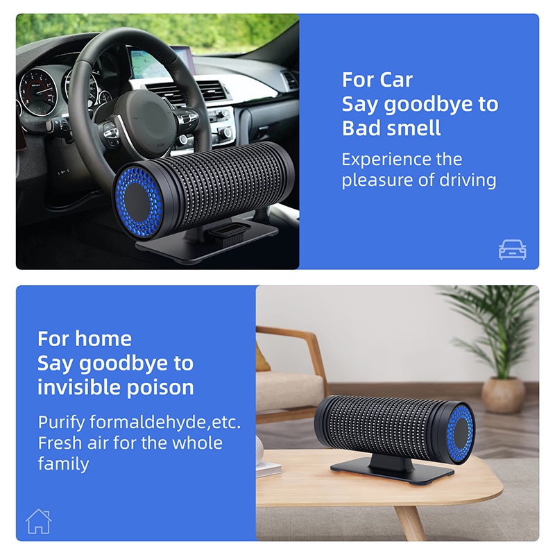 Thông Minh Máy Lọc Không Khí Khử Mùi Xe Hơi Ba Lớp ion Âm