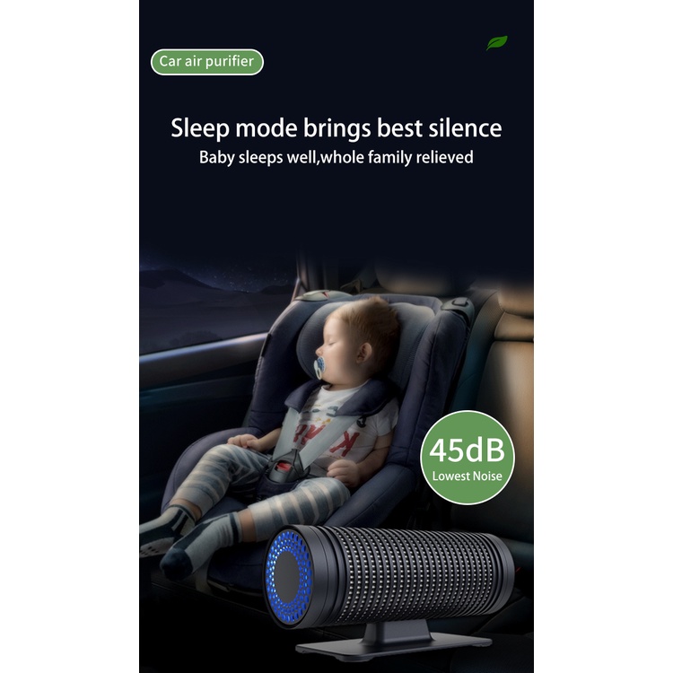 Thông Minh Máy Lọc Không Khí Khử Mùi Xe Hơi Ba Lớp ion Âm