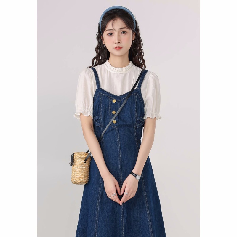 Đầm Yếm denim Thời Trang Dành Cho Nữ